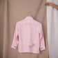 Tic tac toe linen junior shirt in pink