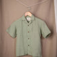 Do me a solid Mint linen shirt Junior