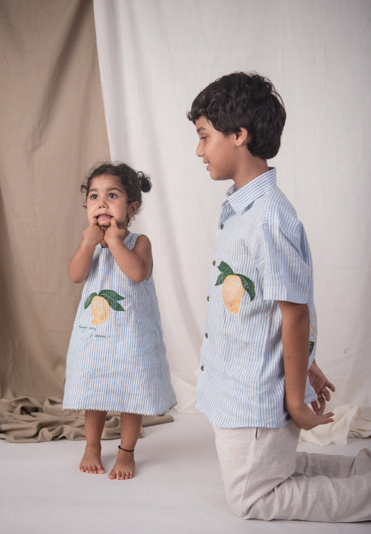 Mango mine linen junior dress