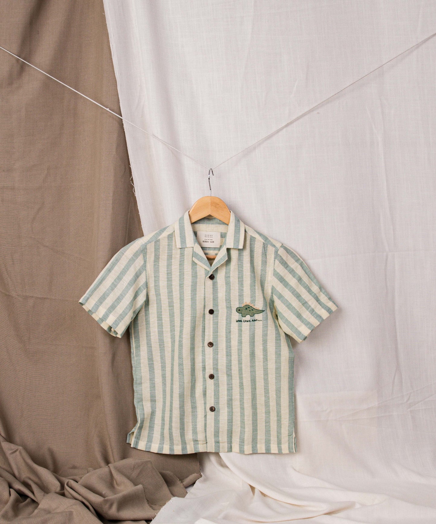 Dino days striped junior shirt