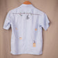 Banana monkey lightest blue linen shirt Junior