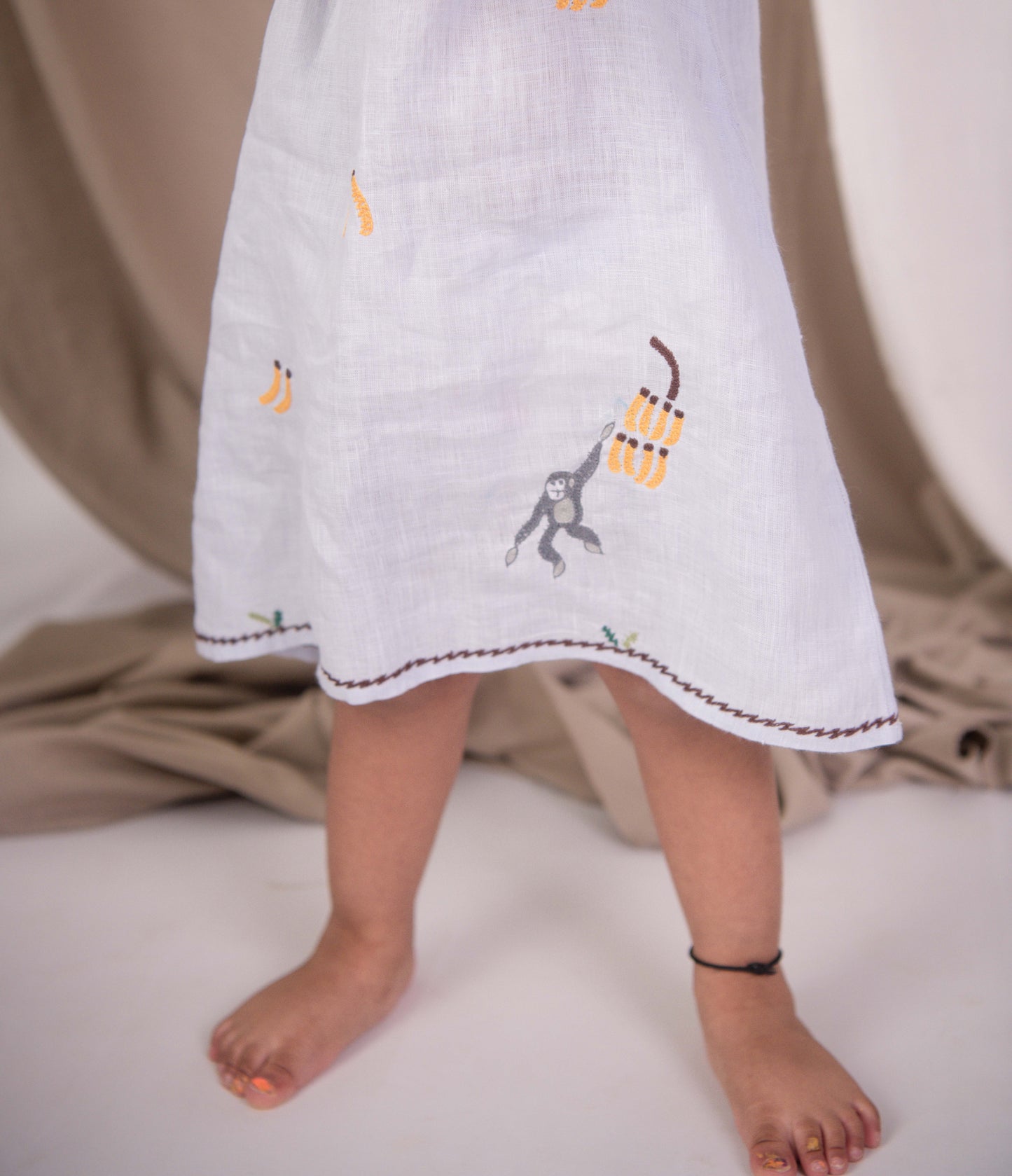 Banana Monkey linen junior dress