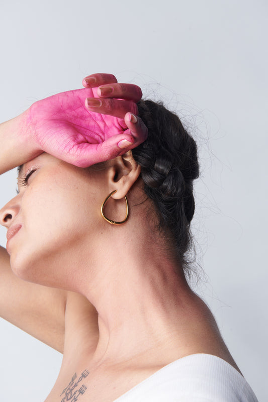 Eggy hoops, Hand-crafted, Earrings