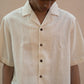 Organic Off-white Solid linen Shirt