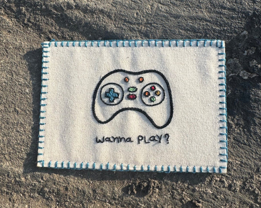 wanna play? postcard