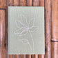 Mint green wildflower diary