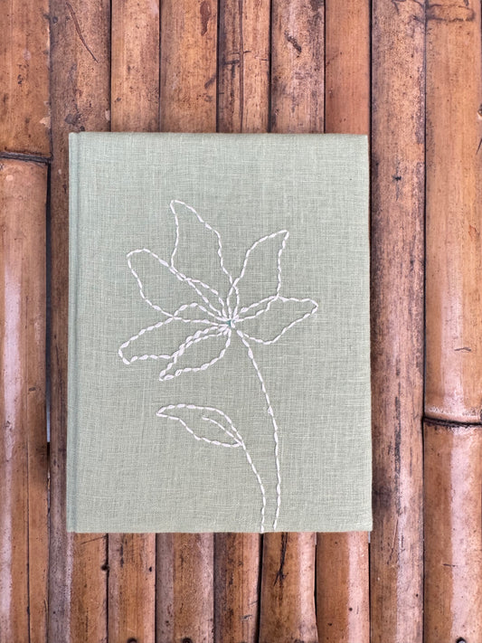 Mint green wildflower diary