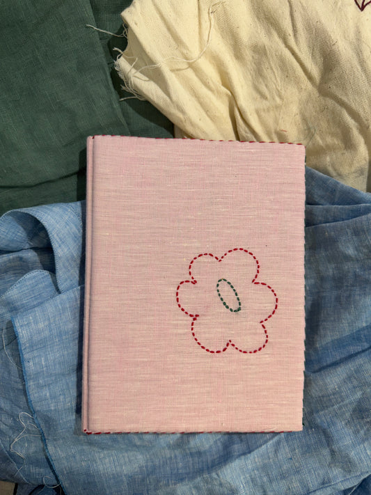 Pink floral diary