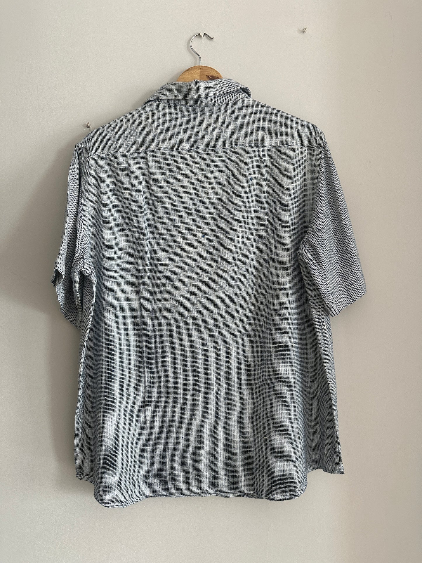 Textured hand-woven cotton shirt