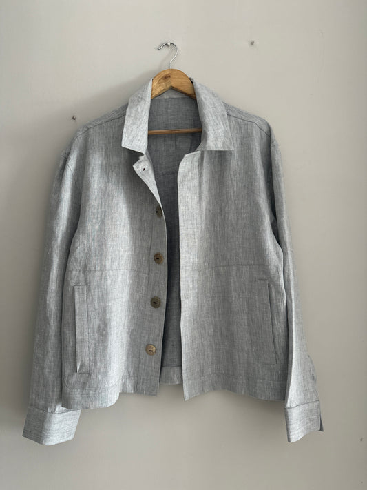 Grey linen jacket