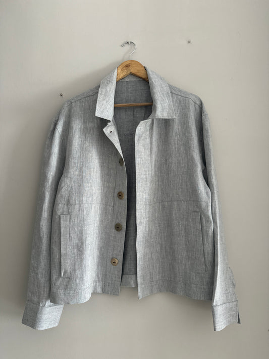 Grey linen jacket