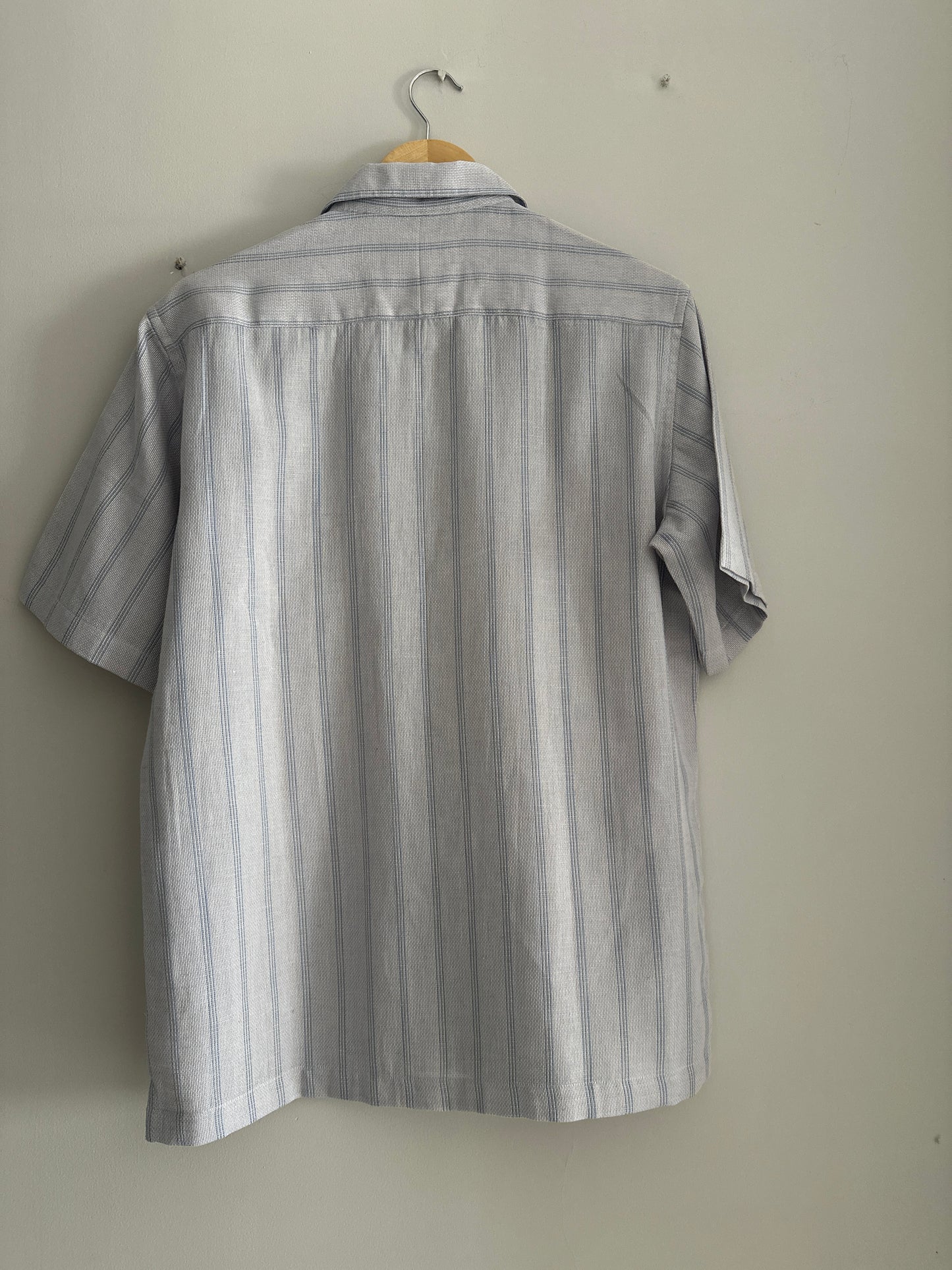 Light grey striped linen shirt