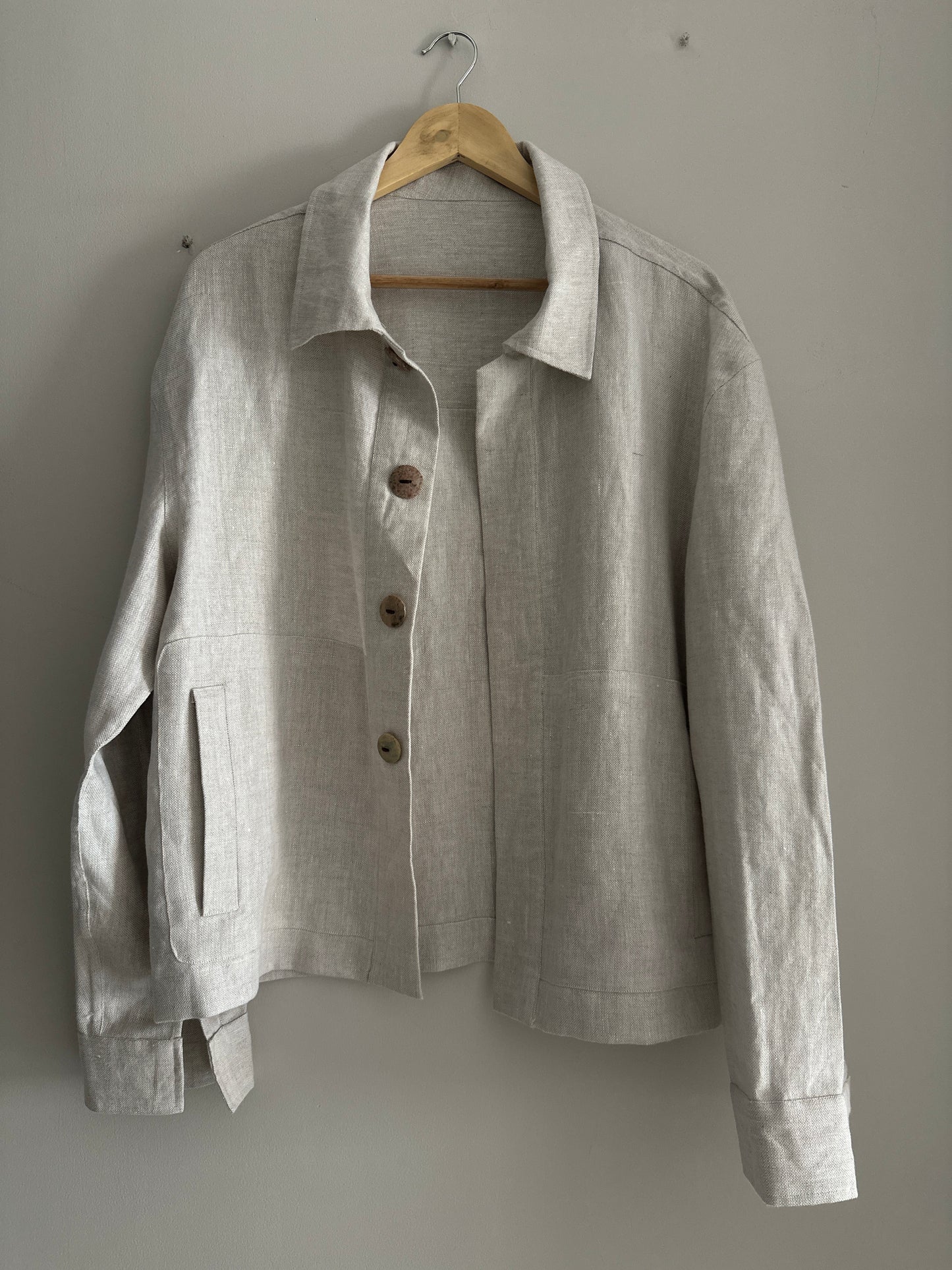 Beige linen jacket