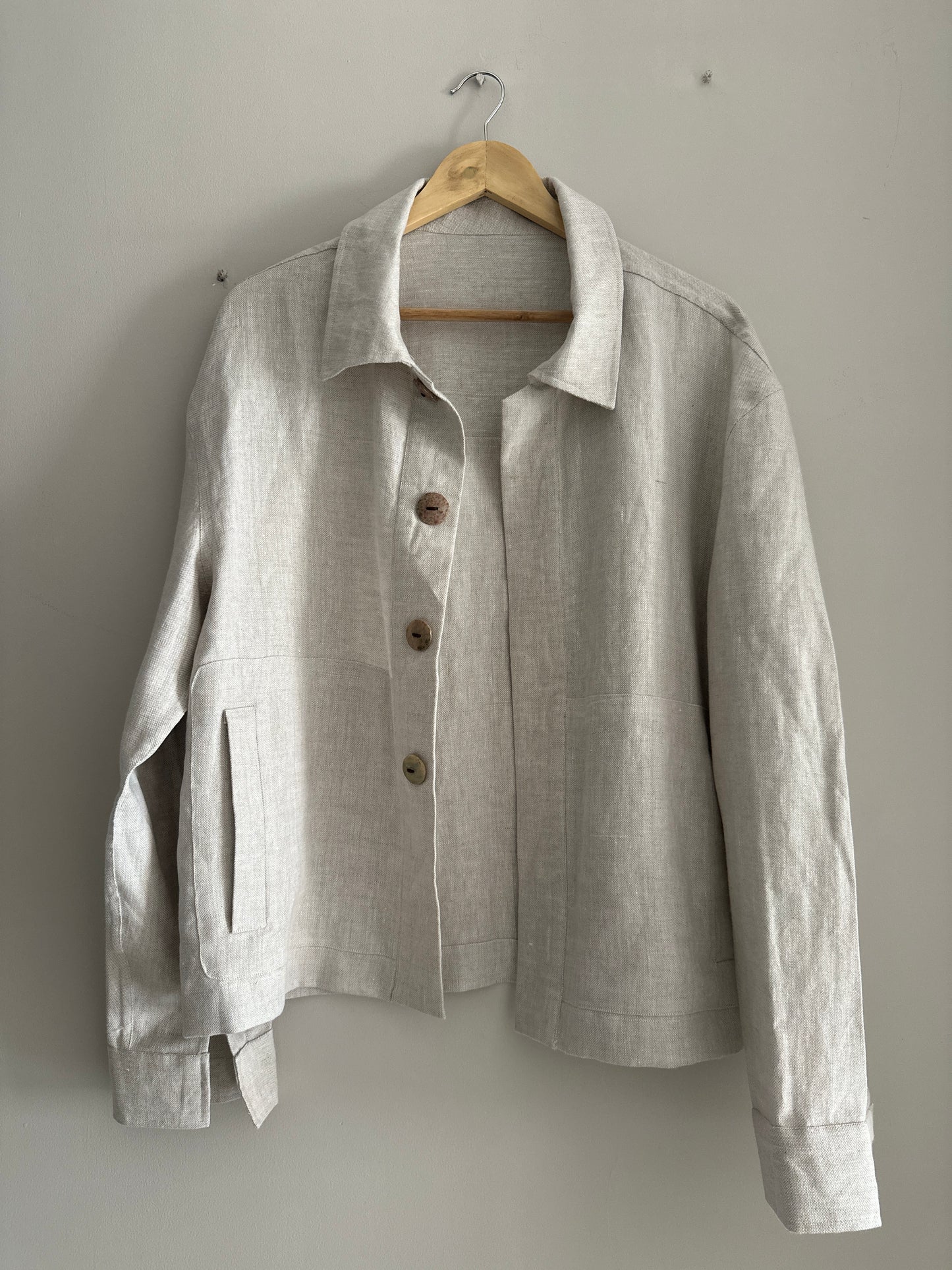 Beige linen jacket