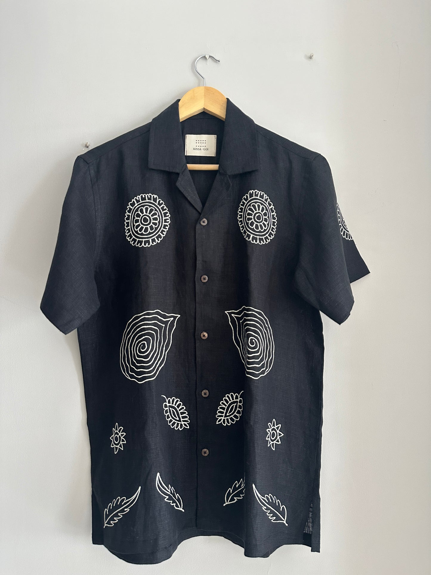 Rogan hand-painted linen shirt