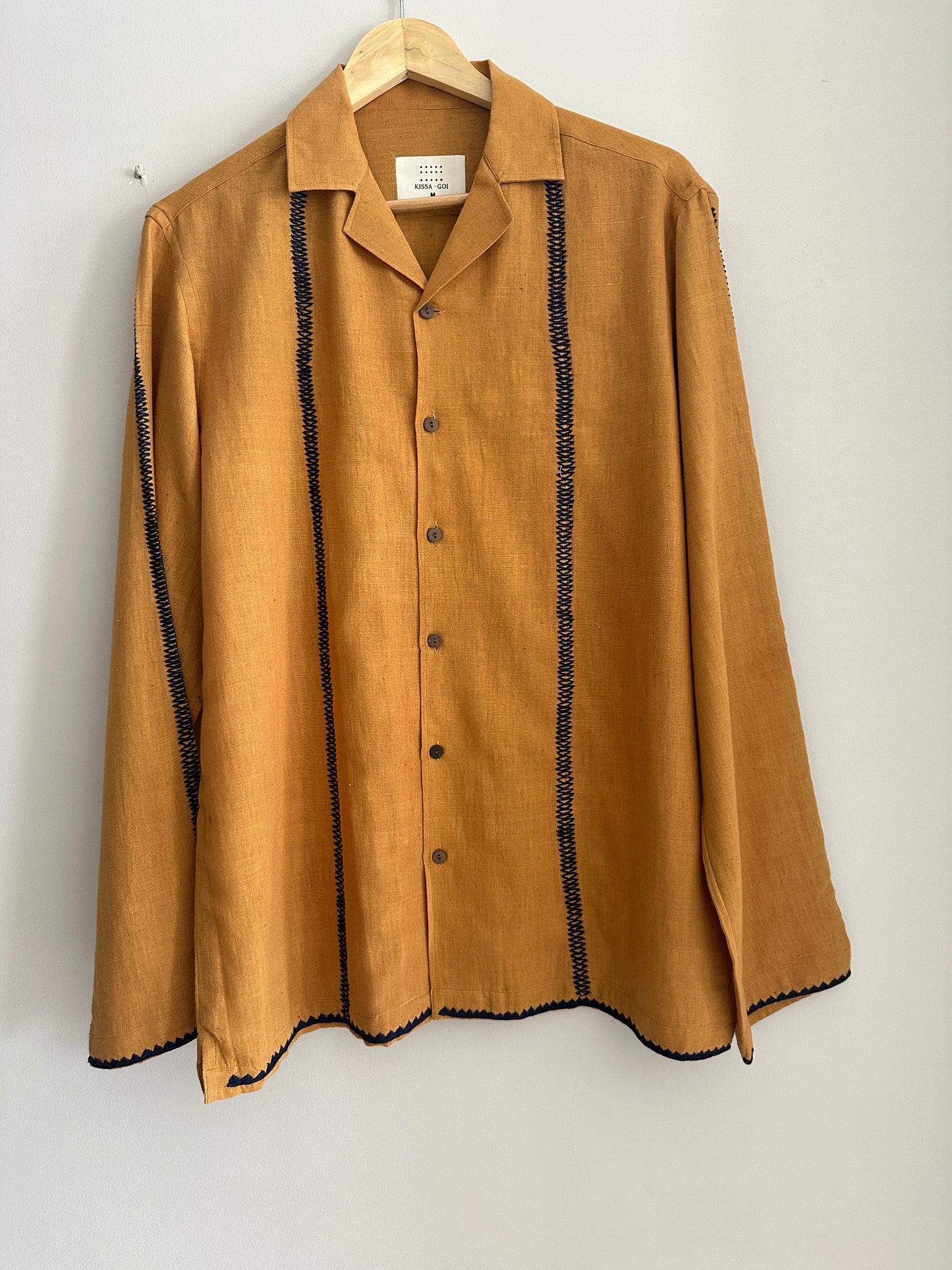 Mustard cotton shirt