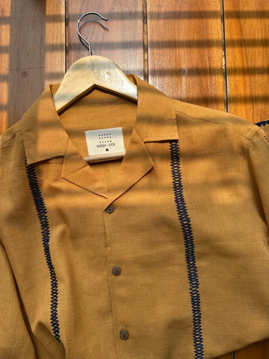 Mustard cotton shirt